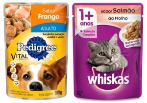 Ganhe AMOSTRAS GRÁTIS de Pedigree Vital Pro e Whiskas Refeição Completa