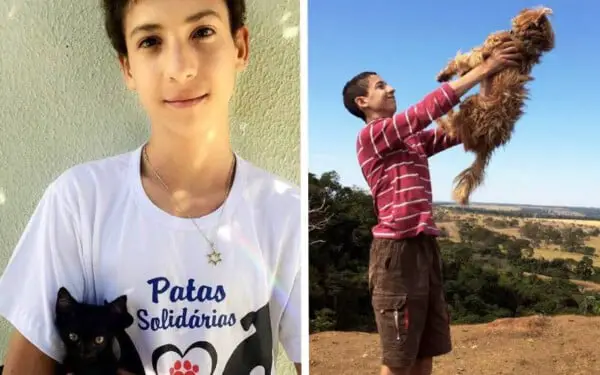Jovem de 18 anos criou abrigo e já resgatou mais de 20 animais adolescente-cria-abrigo-para-animais