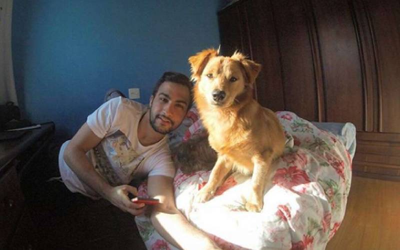 Idoso dizia que não queria saber de cachorro, mas se rende aos encantos de um amigo peludo velho-mal-humorado-se-rende-e-adota-um-cachorro
