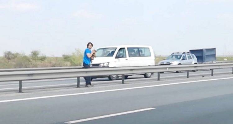 Veterinário arrisca a própria vida para salvar a vida de um cachorro abandonado na estrada veterinario-salva-a-vida-de-cachorro-abandonado