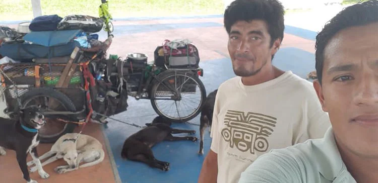 Homem viaja pelo país de bicicleta para resgatar cães abandonados homem-viaja-pelo-pais-para-resgatar-caes
