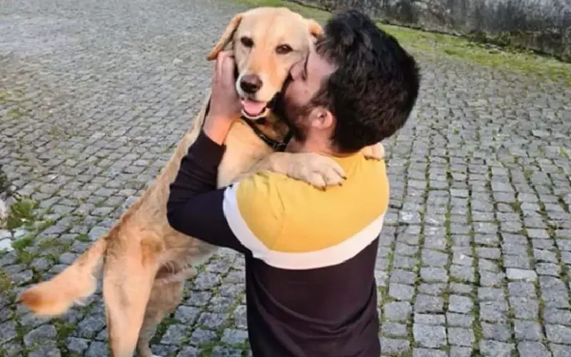 Homem tem reencontro emocionante com cachorro que sumiu por 4 anos um-reencontro-emocionante-entre-cao-e-tutor