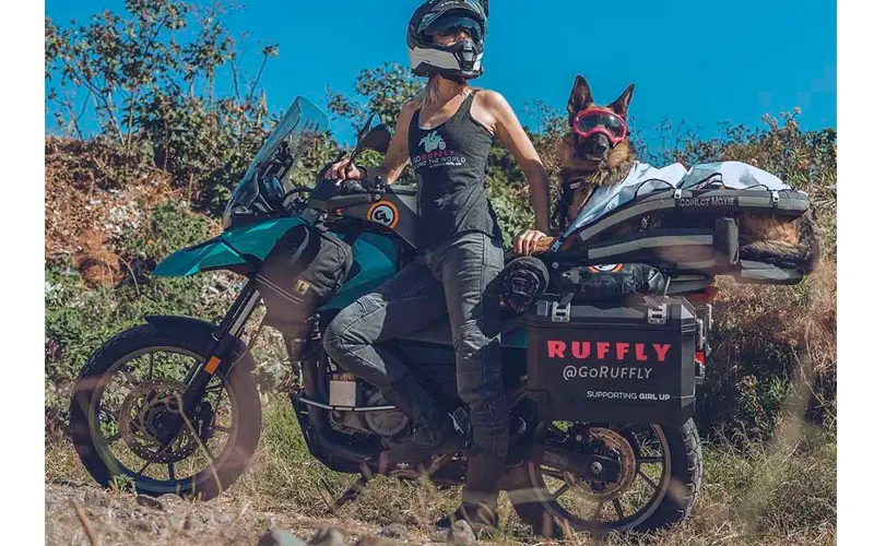 Pastora alemã faz viagens incríveis de moto com a mãe Pastora-alema-viaja-de-moto-com-a-mae