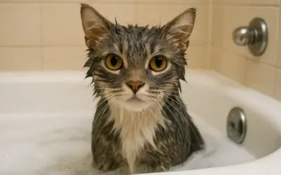 Com Que Frequência Devo Dar Banho no Meu Gato?