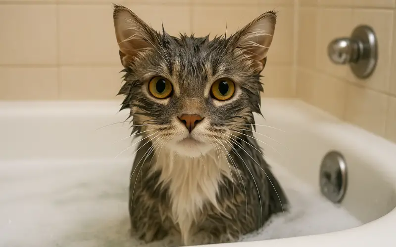 Com Que Frequência Devo Dar Banho no Meu Gato?