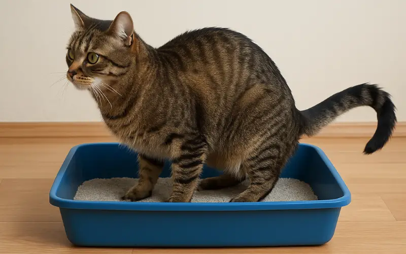 Como fazer meu gato usar a caixa de areia?