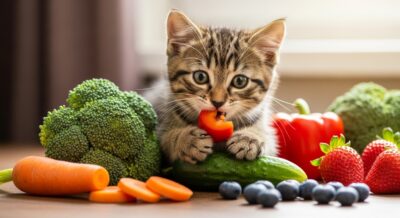 10 Legumes e Frutas Para Gatos