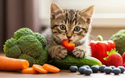 10 Legumes e Frutas Para Gatos