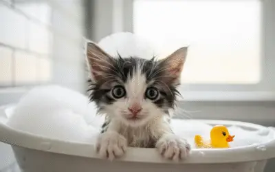 Como dar banho em gato sem se machucar