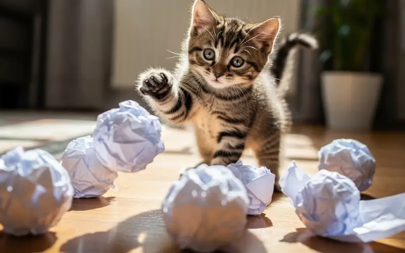 Brinquedos caseiros para gatos: ideias fáceis e divertidas brinquedos caseiros para gatos